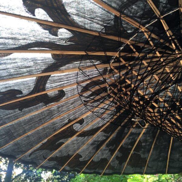black gold patio umbrella