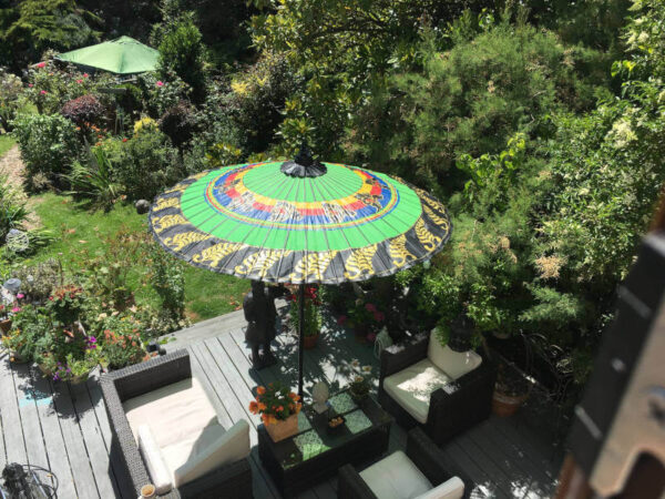 eight foot large exotic garden umbrella