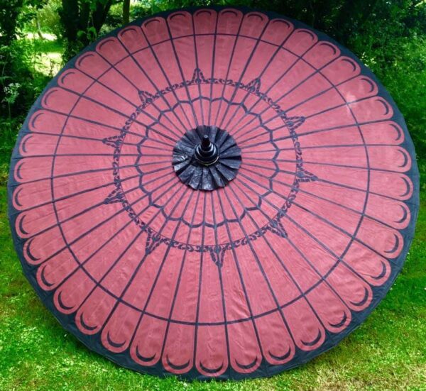 eight foot large umbrella imperial red 1