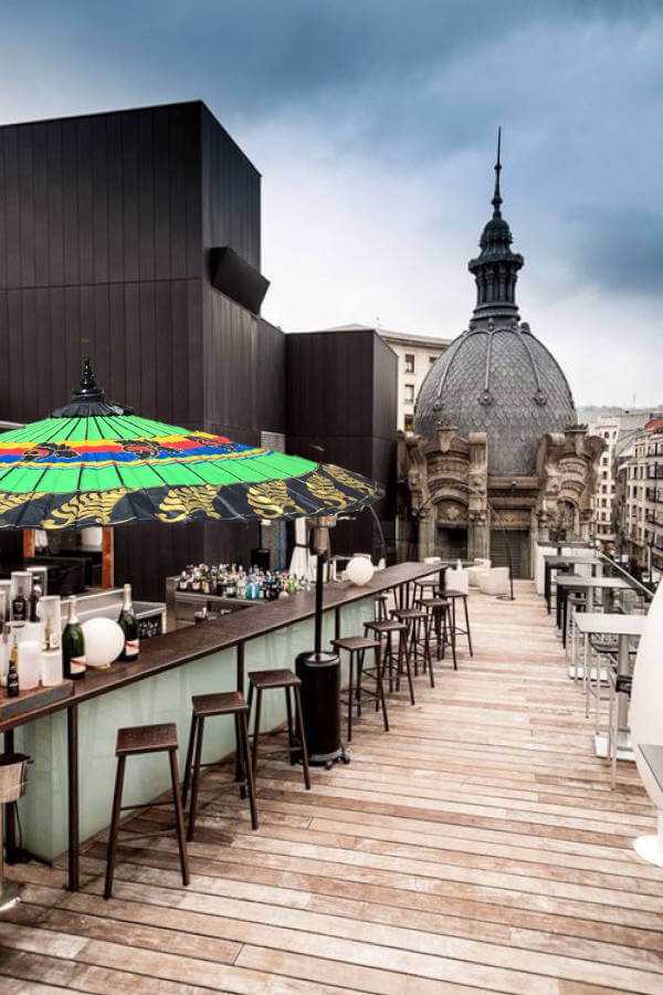 italian roof terrace umbrella