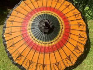 six foot medium umbrella amber sun 1