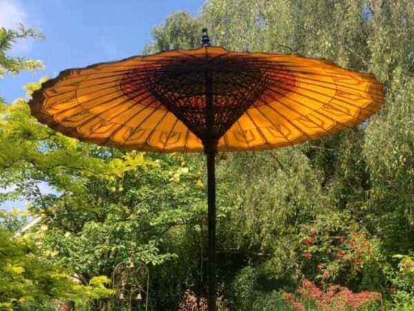 Colourful Orange outdoor parasol