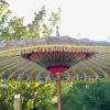 Yellow hand painted parasol