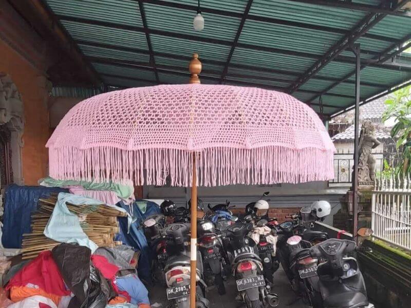 pink patio umbrella