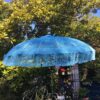 Blue woven umbrella