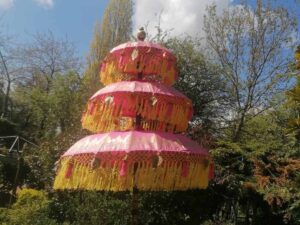 pink and yellow umbrella 2