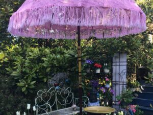 pink woven umbrella 2