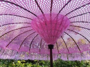 thai cotton weave umbrella 2