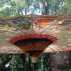 painted white wedding parasol