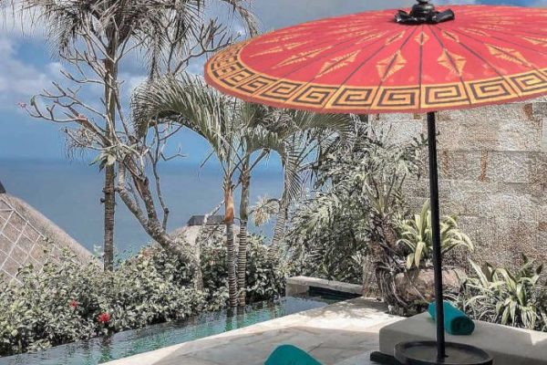 striking garden umbrella