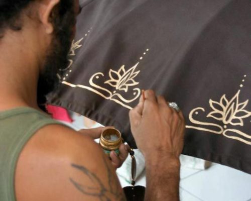 hand painted umbrella